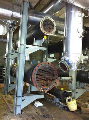 Industrierohre mit grossen Flanschen